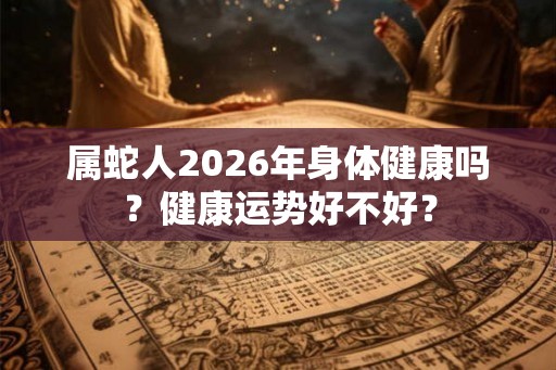 属蛇人2026年身体健康吗？健康运势好不好？