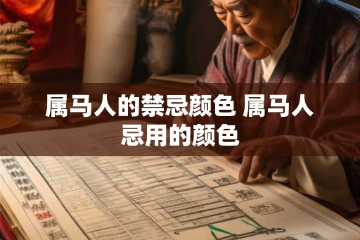 属马人的禁忌颜色 属马人忌用的颜色