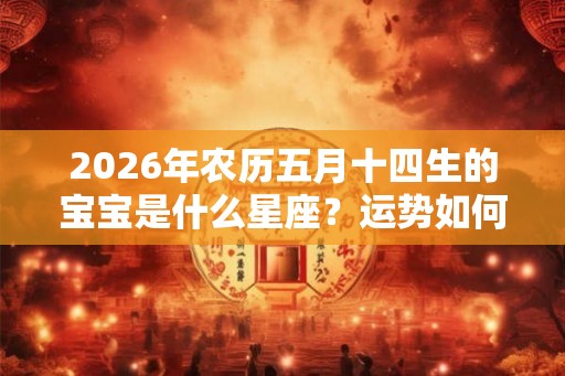 2026年农历五月十四生的宝宝是什么星座？运势如何？