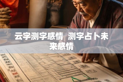云字测字感情  测字占卜未来感情