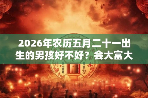 2026年农历五月二十一出生的男孩好不好？会大富大贵吗？