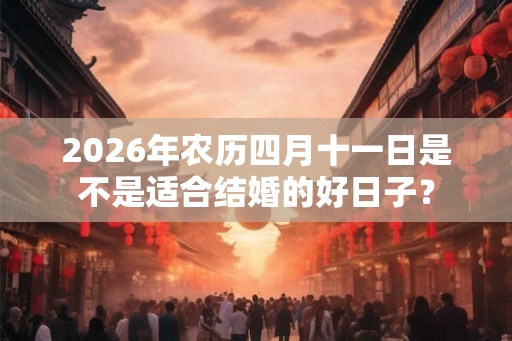2026年农历四月十一日是不是适合结婚的好日子？