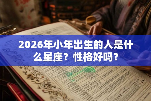 2026年小年出生的人是什么星座？性格好吗？