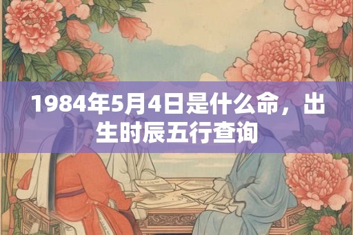 1984年5月4日是什么命，出生时辰五行查询