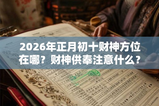 2026年正月初十财神方位在哪？财神供奉注意什么？