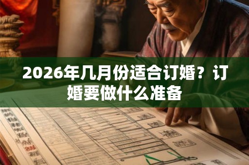 2026年几月份适合订婚？订婚要做什么准备