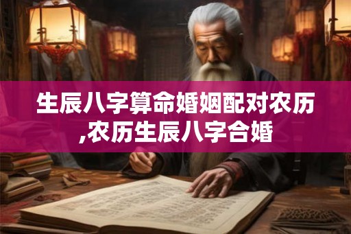 生辰八字算命婚姻配对农历,农历生辰八字合婚