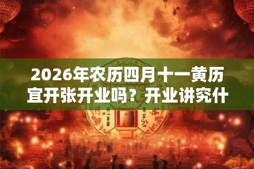 2026年农历四月十一黄历宜开张开业吗？开业讲究什么？