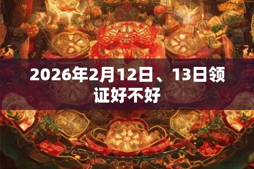 2026年2月12日、13日领证好不好 2026年2月12日、13日领证好不好