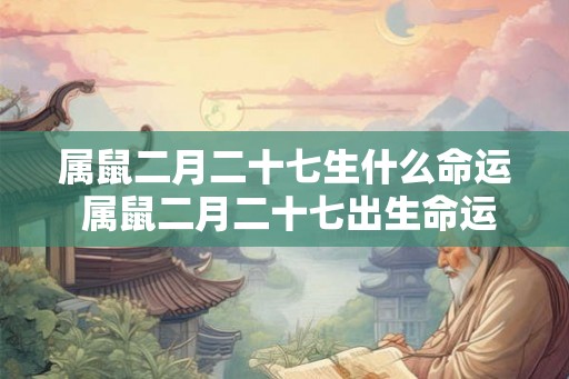属鼠二月二十七生什么命运 属鼠二月二十七出生命运如何