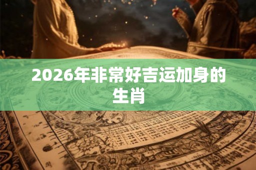 2026年非常好吉运加身的生肖