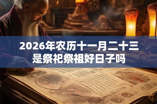2026年农历十一月二十三是祭祀祭祖好日子吗 2026年农历十一月二十三是祭祀祭祖好日子吗
