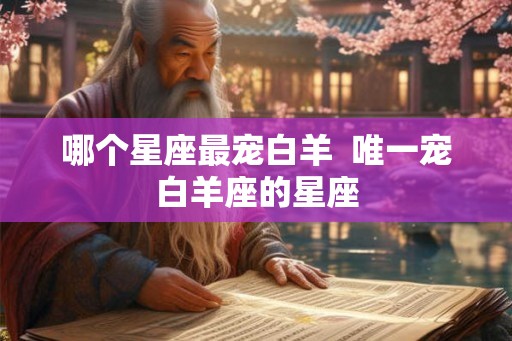哪个星座最宠白羊  唯一宠白羊座的星座