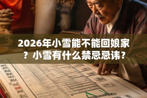2026年小雪能不能回娘家？小雪有什么禁忌忌讳？