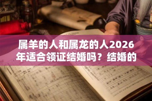 属羊的人和属龙的人2026年适合领证结婚吗？结婚的吉日怎么看？