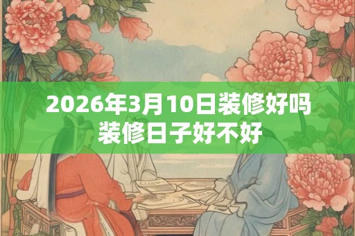 2026年3月10日装修好吗 装修日子好不好