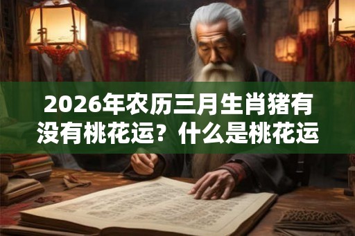 2026年农历三月生肖猪有没有桃花运？什么是桃花运？