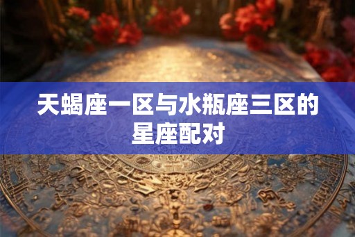 天蝎座一区与水瓶座三区的星座配对