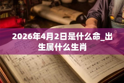 2026年4月2日是什么命_出生属什么生肖 2026年4月2日是什么命_出生属什么生肖
