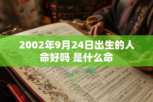 2002年9月24日出生的人命好吗 是什么命