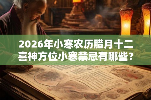2026年小寒农历腊月十二喜神方位小寒禁忌有哪些？