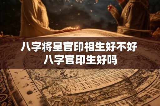 八字将星官印相生好不好 八字官印生好吗