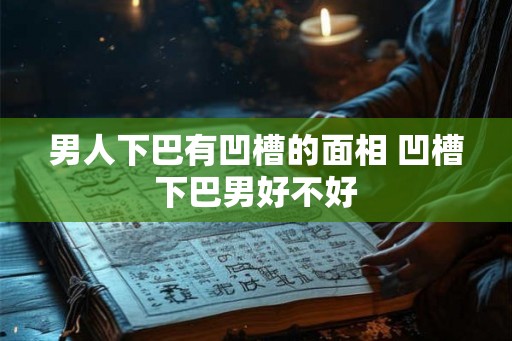 男人下巴有凹槽的面相 凹槽下巴男好不好