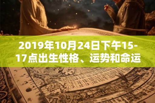 2019年10月24日下午15-17点出生性格、运势和命运 2019年10月24日下午15-17点出生性格、运势和命运