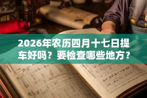 2026年农历四月十七日提车好吗？要检查哪些地方？