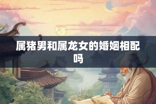 属猪男和属龙女的婚姻相配吗