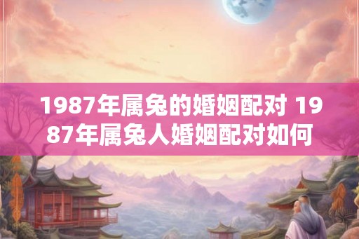 1987年属兔的婚姻配对 1987年属兔人婚姻配对如何