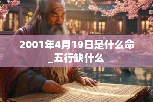 2001年4月19日是什么命_五行缺什么
