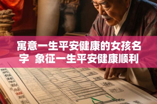 寓意一生平安健康的女孩名字  象征一生平安健康顺利的名字