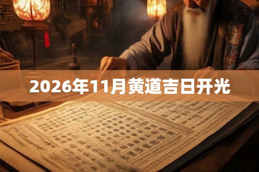 2026年11月黄道吉日开光