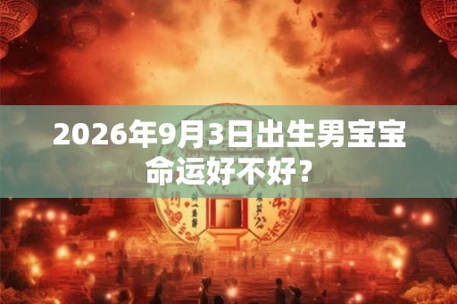 2026年9月3日出生男宝宝命运好不好？