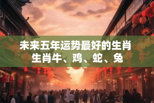 未来五年运势最好的生肖 生肖牛、鸡、蛇、兔