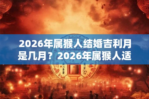 2026年属猴人结婚吉利月是几月?2026年属猴人适合买房吗? 2026年属猴人结婚吉利月是几月?2026年属猴人适合买房吗?