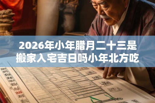 2026年小年腊月二十三是搬家入宅吉日吗小年北方吃什么? 2026年小年腊月二十三是搬家入宅吉日吗小年北方吃什么?