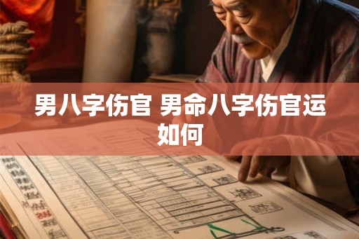 男八字伤官 男命八字伤官运如何