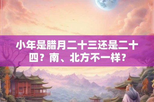 小年是腊月二十三还是二十四?南、北方不一样? 小年是腊月二十三还是二十四?南、北方不一样?