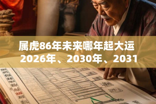 属虎86年未来哪年起大运 2026年、2030年、2031年 属虎86年未来哪年起大运 2026年、2030年、2031年