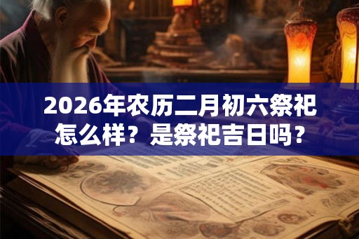 2026年农历二月初六祭祀怎么样？是祭祀吉日吗？