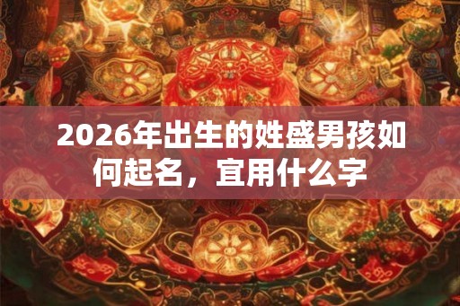 2026年出生的姓盛男孩如何起名,宜用什么字 2026年出生的姓盛男孩如何起名,宜用什么字