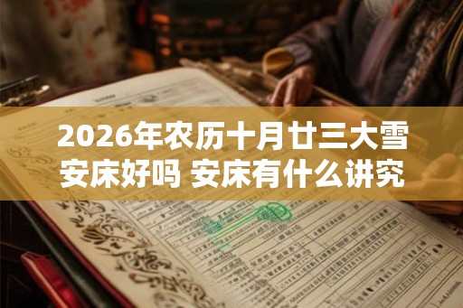 2026年农历十月廿三大雪安床好吗 安床有什么讲究