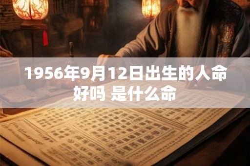 1956年9月12日出生的人命好吗 是什么命