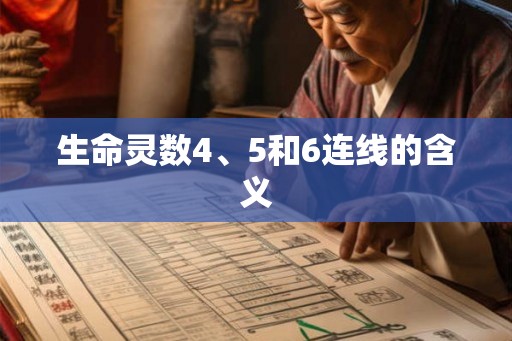 生命灵数4、5和6连线的含义