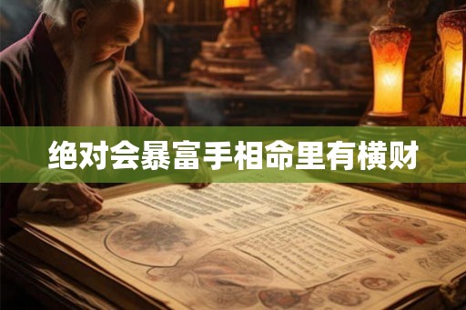 绝对会暴富手相命里有横财 绝对会暴富手相命里有横财