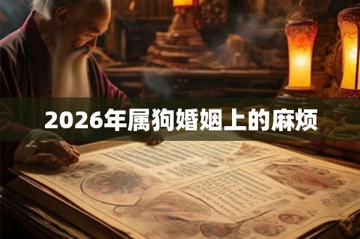 2026年属狗婚姻上的麻烦 2026年属狗婚姻上的麻烦
