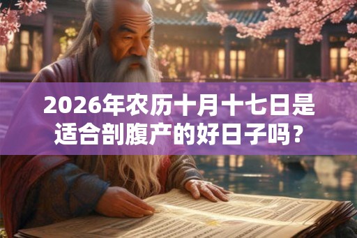 2026年农历十月十七日是适合剖腹产的好日子吗？