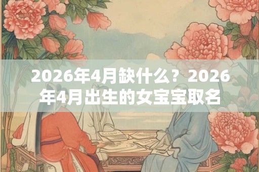 2026年4月缺什么?2026年4月出生的女宝宝取名 2026年4月缺什么?2026年4月出生的女宝宝取名